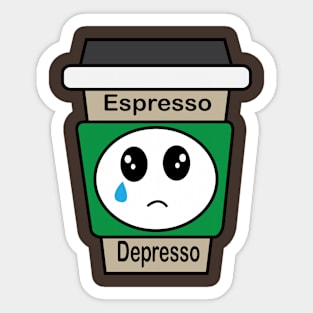 espresso depresso Sticker